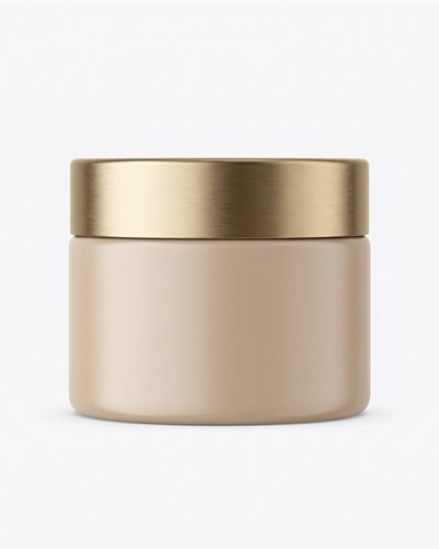 Tarro de crema sobre fondo blanco puro, imagen de ficha de producto